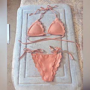 Coral, Seashell, Bikini (Top & Bottom)